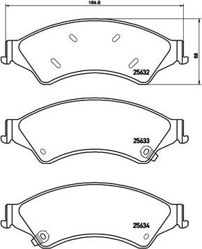 Brembo P 24 153X - Kit pastiglie freno, Freno a disco autozon.pro