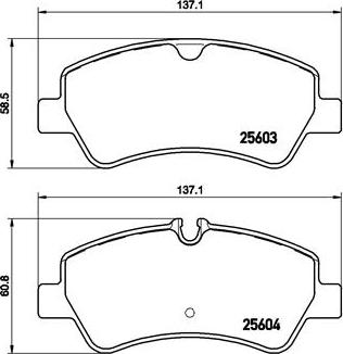 Brembo P 24 160 - Kit pastiglie freno, Freno a disco autozon.pro