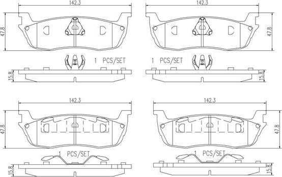 Brembo P24104N - Kit pastiglie freno, Freno a disco autozon.pro