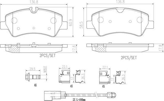 Brembo P24187N - Kit pastiglie freno, Freno a disco autozon.pro