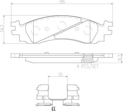 Brembo P24136N - Kit pastiglie freno, Freno a disco autozon.pro