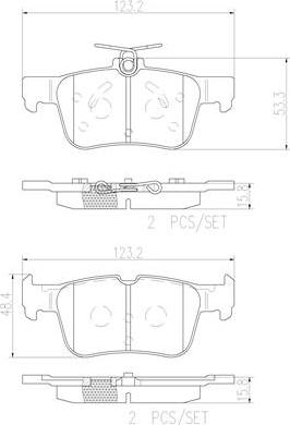 Brembo P24175N - Kit pastiglie freno, Freno a disco autozon.pro