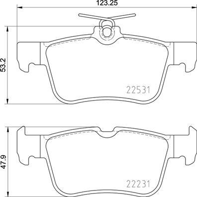 Brembo P 24 175 - Kit pastiglie freno, Freno a disco autozon.pro