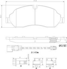 Brembo P24171N - Kit pastiglie freno, Freno a disco autozon.pro