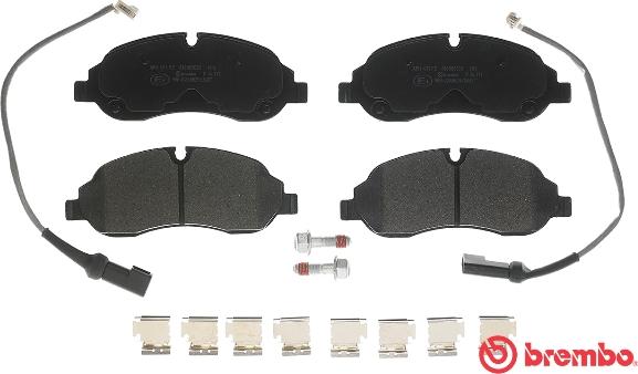 Brembo P 24 171 - Kit pastiglie freno, Freno a disco autozon.pro