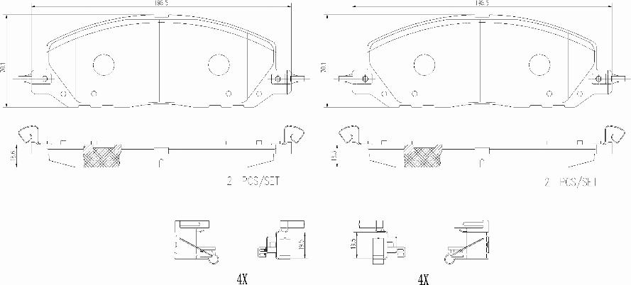 Brembo P24243N - Kit pastiglie freno, Freno a disco autozon.pro