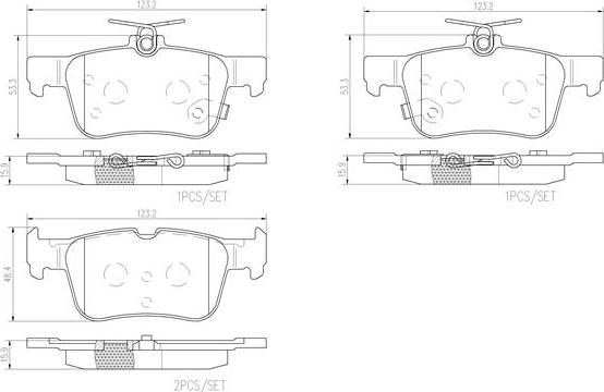 Brembo P24201N - Kit pastiglie freno, Freno a disco autozon.pro