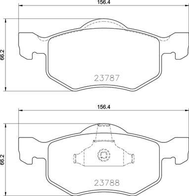 Brembo P 24 219 - Kit pastiglie freno, Freno a disco autozon.pro