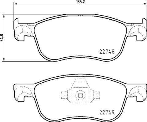 Brembo P 24 210 - Kit pastiglie freno, Freno a disco autozon.pro