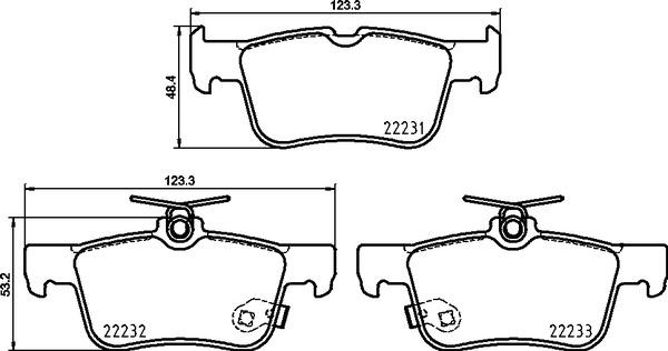 Brembo P 24 217 - Kit pastiglie freno, Freno a disco autozon.pro