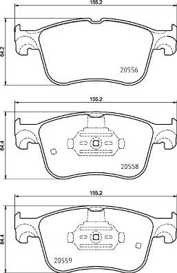 Brembo P 24 234 - Kit pastiglie freno, Freno a disco autozon.pro