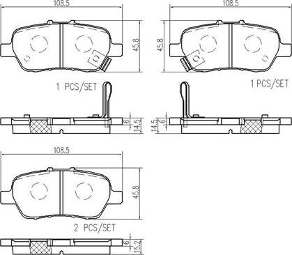 Brembo P28094N - Kit pastiglie freno, Freno a disco autozon.pro