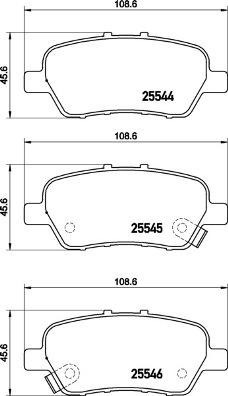 Brembo P 28 094 - Kit pastiglie freno, Freno a disco autozon.pro