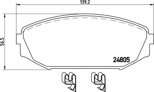 Brembo P 28 049 - Kit pastiglie freno, Freno a disco autozon.pro