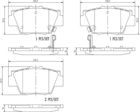 Brembo P28040N - Kit pastiglie freno, Freno a disco autozon.pro