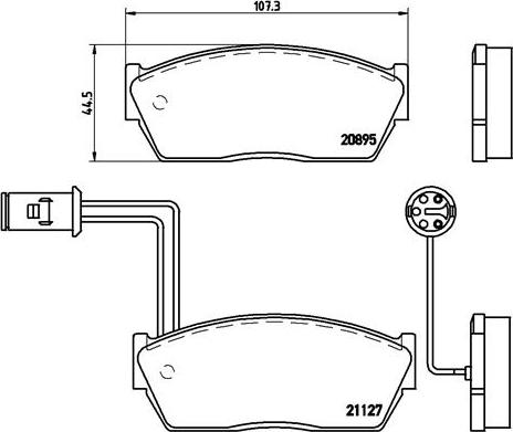 Brembo P 28 009 - Kit pastiglie freno, Freno a disco autozon.pro