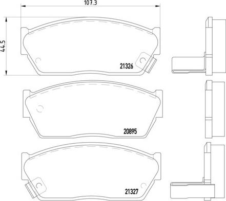 Brembo P 28 004 - Kit pastiglie freno, Freno a disco autozon.pro