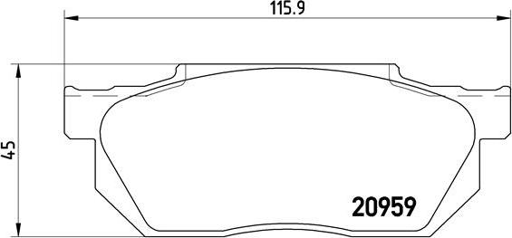 Brembo P 28 006 - Kit pastiglie freno, Freno a disco autozon.pro