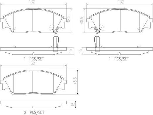 Brembo P28016N - Kit pastiglie freno, Freno a disco autozon.pro