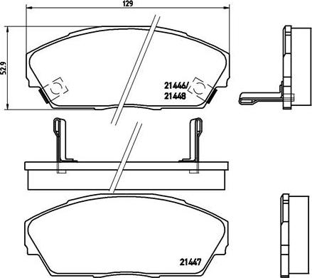 Brembo P 28 013 - Kit pastiglie freno, Freno a disco autozon.pro