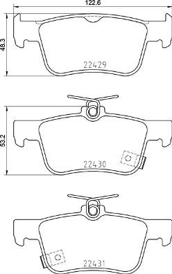 Brembo P 28 089 - Kit pastiglie freno, Freno a disco autozon.pro