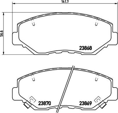 Brembo P 28 035X - Kit pastiglie freno, Freno a disco autozon.pro