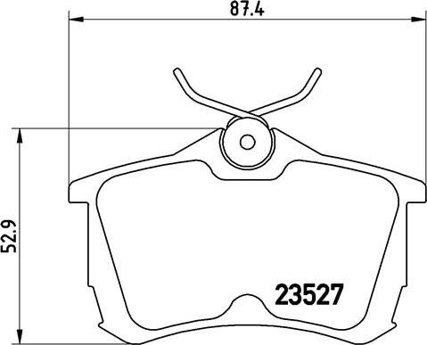 Brembo P 28 030 - Kit pastiglie freno, Freno a disco autozon.pro