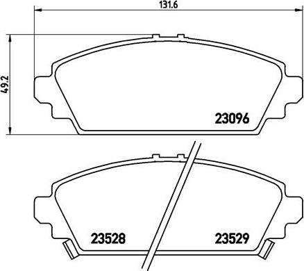 Brembo P28031N - Kit pastiglie freno, Freno a disco autozon.pro