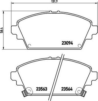 Brembo P 28 029 - Kit pastiglie freno, Freno a disco autozon.pro