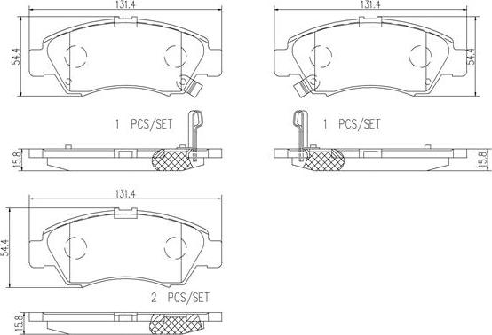 Brembo P28024N - Kit pastiglie freno, Freno a disco autozon.pro