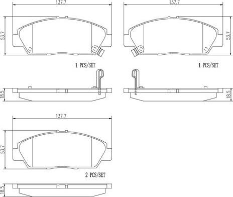 Brembo P28021N - Kit pastiglie freno, Freno a disco autozon.pro