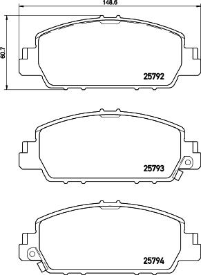 Brembo P 28 077 - Kit pastiglie freno, Freno a disco autozon.pro