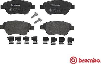 Brembo P 23 099 - Kit pastiglie freno, Freno a disco autozon.pro