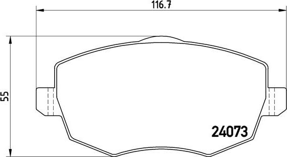 Brembo P 23 094 - Kit pastiglie freno, Freno a disco autozon.pro