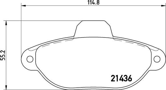 Brembo P 23 096 - Kit pastiglie freno, Freno a disco autozon.pro