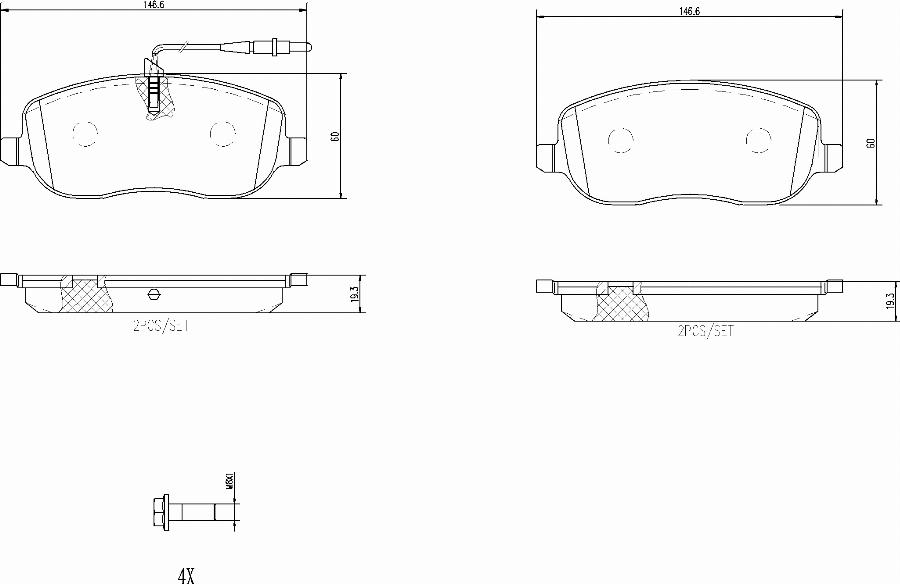 Brembo P23090N - Kit pastiglie freno, Freno a disco autozon.pro