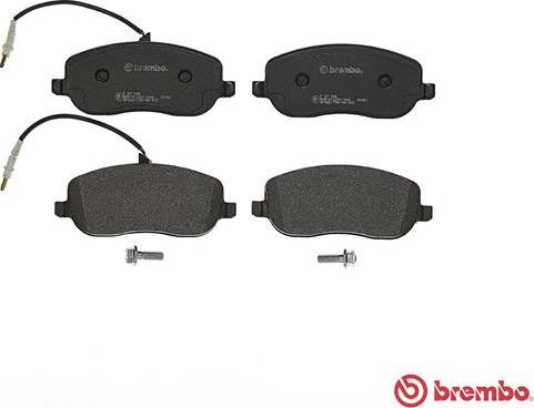 Brembo P 23 090 - Kit pastiglie freno, Freno a disco autozon.pro