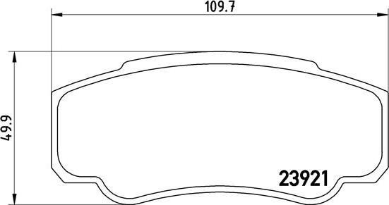 Brembo P 23 093 - Kit pastiglie freno, Freno a disco autozon.pro