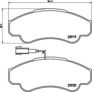 Brembo P 23 092 - Kit pastiglie freno, Freno a disco autozon.pro