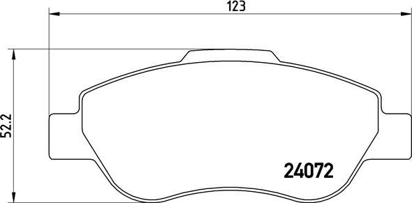 Brembo P 23 097 - Kit pastiglie freno, Freno a disco autozon.pro