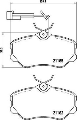 Brembo P 23 045 - Kit pastiglie freno, Freno a disco autozon.pro