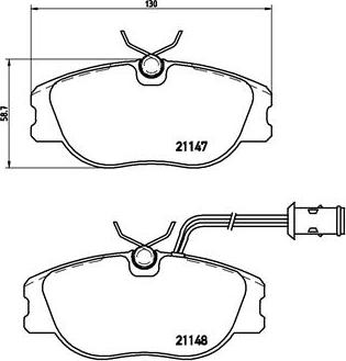 Brembo P 23 041 - Kit pastiglie freno, Freno a disco autozon.pro