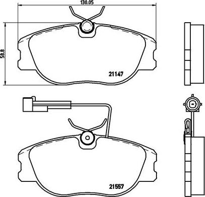 Brembo P 23 043 - Kit pastiglie freno, Freno a disco autozon.pro