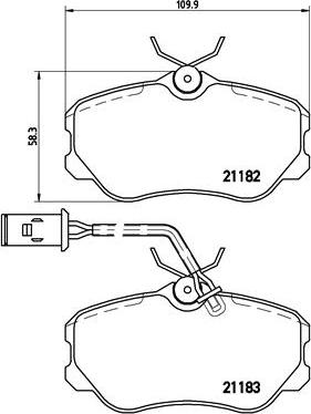 Brembo P 23 047 - Kit pastiglie freno, Freno a disco autozon.pro