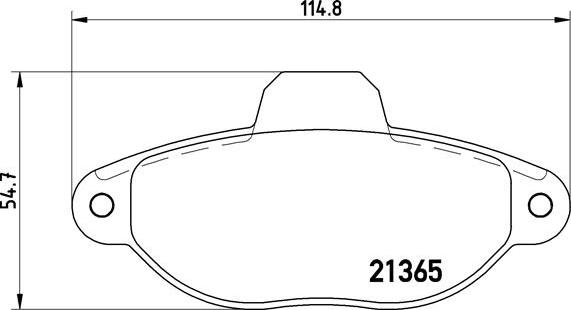 Brembo P 23 054 - Kit pastiglie freno, Freno a disco autozon.pro