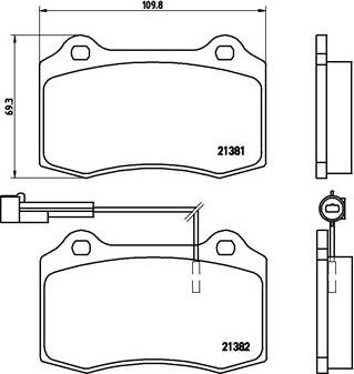 Brembo P 23 052 - Kit pastiglie freno, Freno a disco autozon.pro