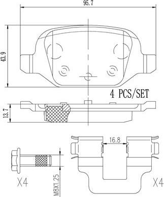 Brembo P23064N - Kit pastiglie freno, Freno a disco autozon.pro