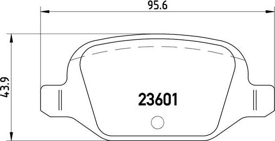 Brembo P 23 064 - Kit pastiglie freno, Freno a disco autozon.pro