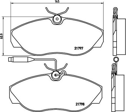 Brembo P 23 068 - Kit pastiglie freno, Freno a disco autozon.pro