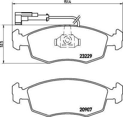 Brembo P 23 063 - Kit pastiglie freno, Freno a disco autozon.pro